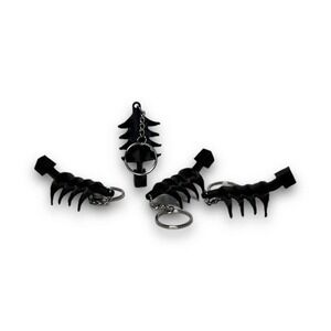 Beetlejuice Delia Deetz sculpture keychain